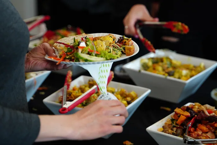 Chef-attended buffet line